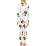 Cute Chihuahua dog pattern Women's All Over Print Pajama Set