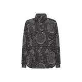 Pizza pattern Women's Long Sleeve Polo Shirt