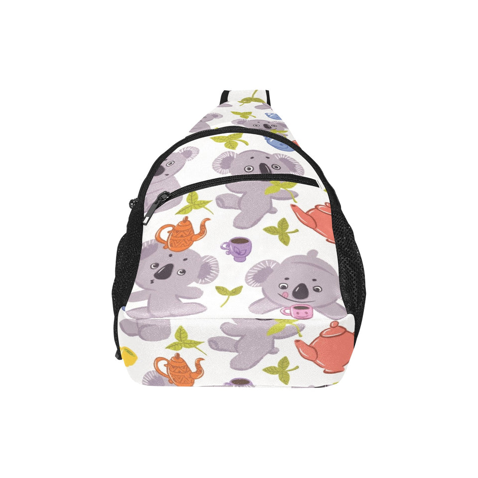 Cute koalas teapots tea All Over Print Chest Bag