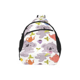Cute koalas teapots tea All Over Print Chest Bag