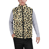 Leopard print design pattern Men's Padded Vest
