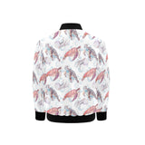 Watercolor sea turtle jellyfish pattern Kids' Boys' Girls' Bomber Jacket