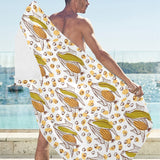 Corn Pattern Print Design 02 Beach Towel