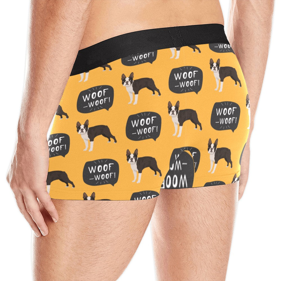 Boston terrier design pattern Men's All Over Print Boxer Briefs Men's Underwear