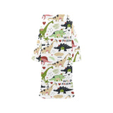 Cute dinosaurs pattern Blanket Robe with Sleeves