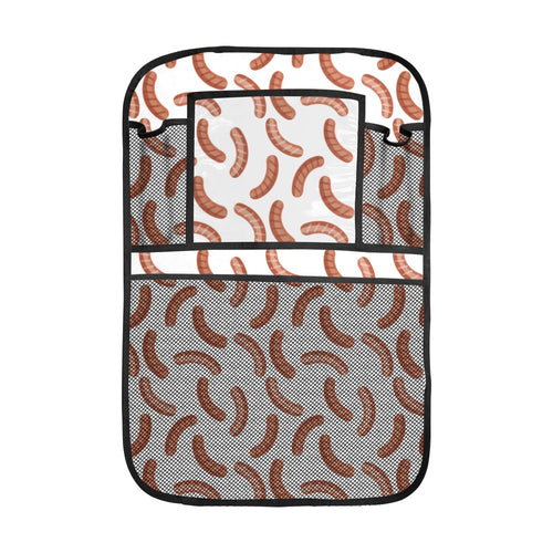 Sausage Pattern Print Design 04 Car Seat Back Organizer