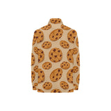 Cookie pattern Women's Long Sleeve Polo Shirt