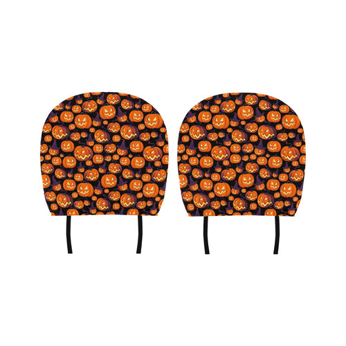 Halloween Pumpkin pattern Car Headrest Cover