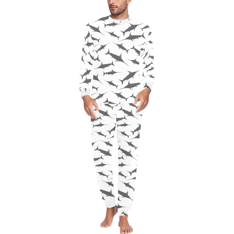 Swordfish Pattern Print Design 04 Men's All Over Print Pajama