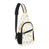 colorful onions white background All Over Print Chest Bag