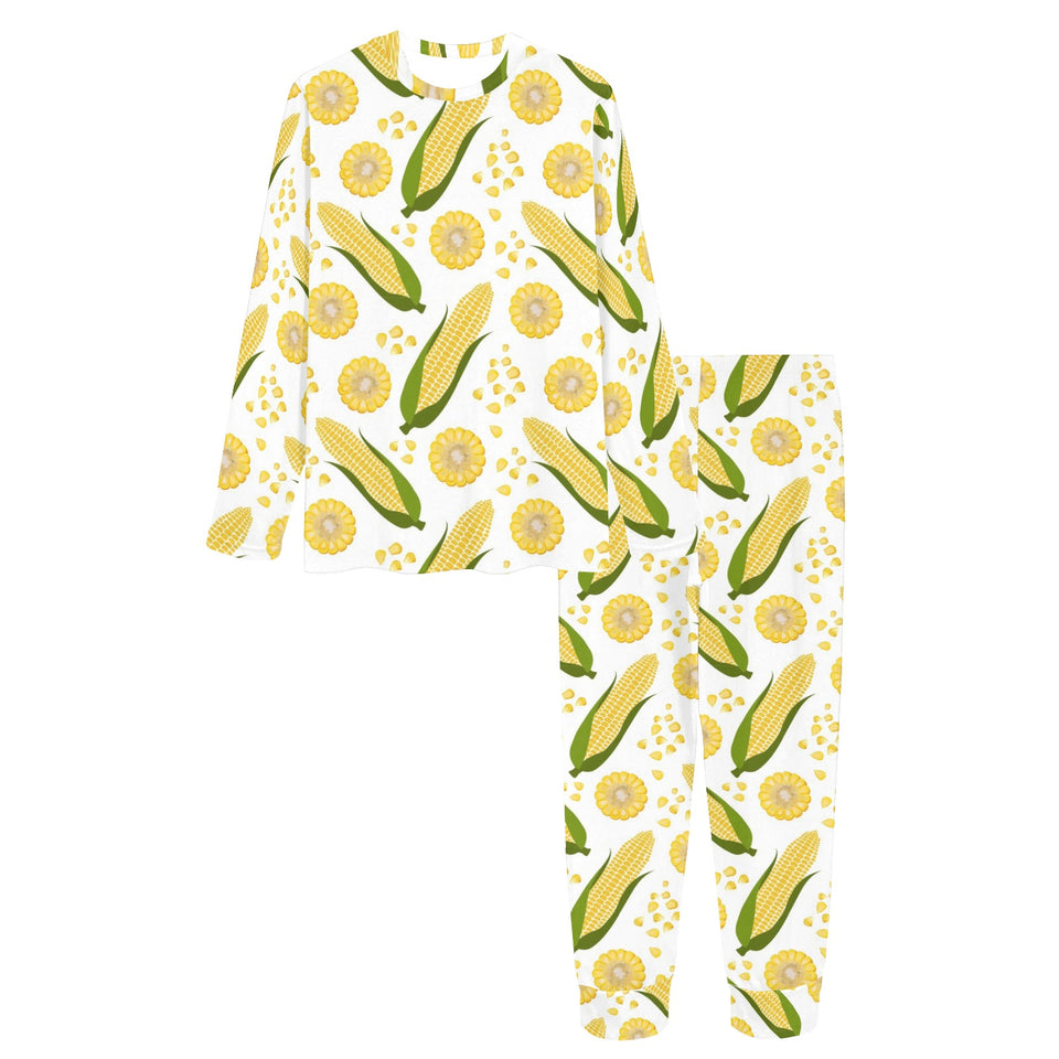 Corn Pattern Print Design 05 Women's All Over Print Pajama Set
