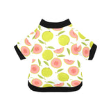 Guava pattern All Over Print Pet Dog Round Neck Fuzzy Shirt