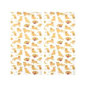 Golden Retriever Pattern Print Design 05 Gauze Curtain
