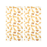 Golden Retriever Pattern Print Design 05 Gauze Curtain