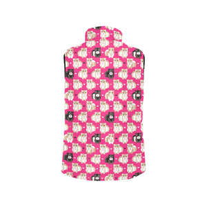 Guinea Pig Pattern Print Design 01 Women's Padded Vest