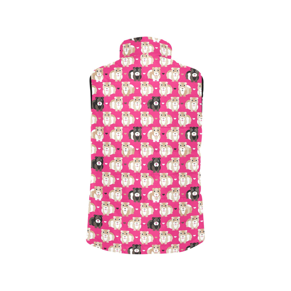 Guinea Pig Pattern Print Design 01 Women's Padded Vest