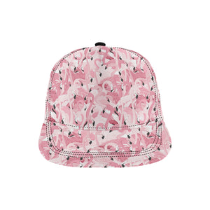 Pink flamingos pattern background All Over Print Snapback Cap