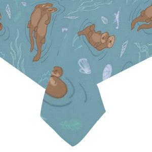 Sea otters pattern Tablecloth