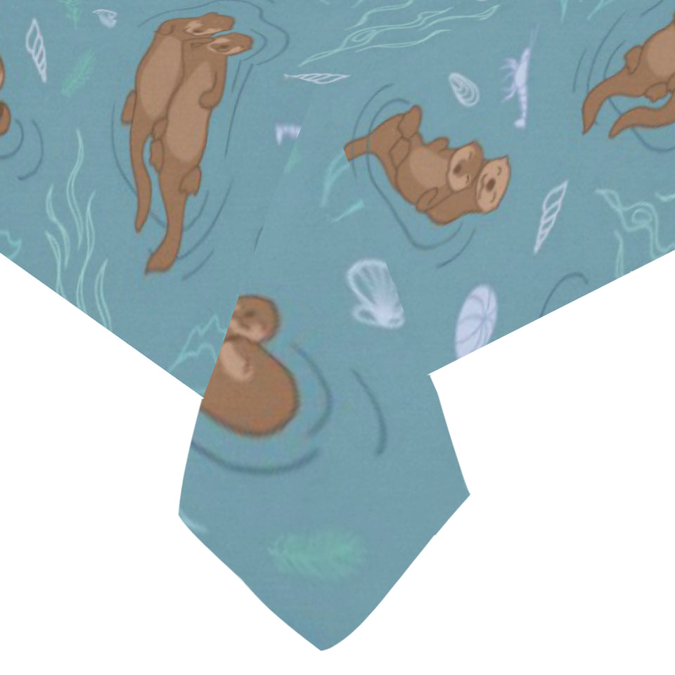 Sea otters pattern Tablecloth