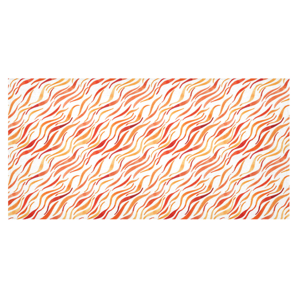 Fire flame watercolor pattern Tablecloth