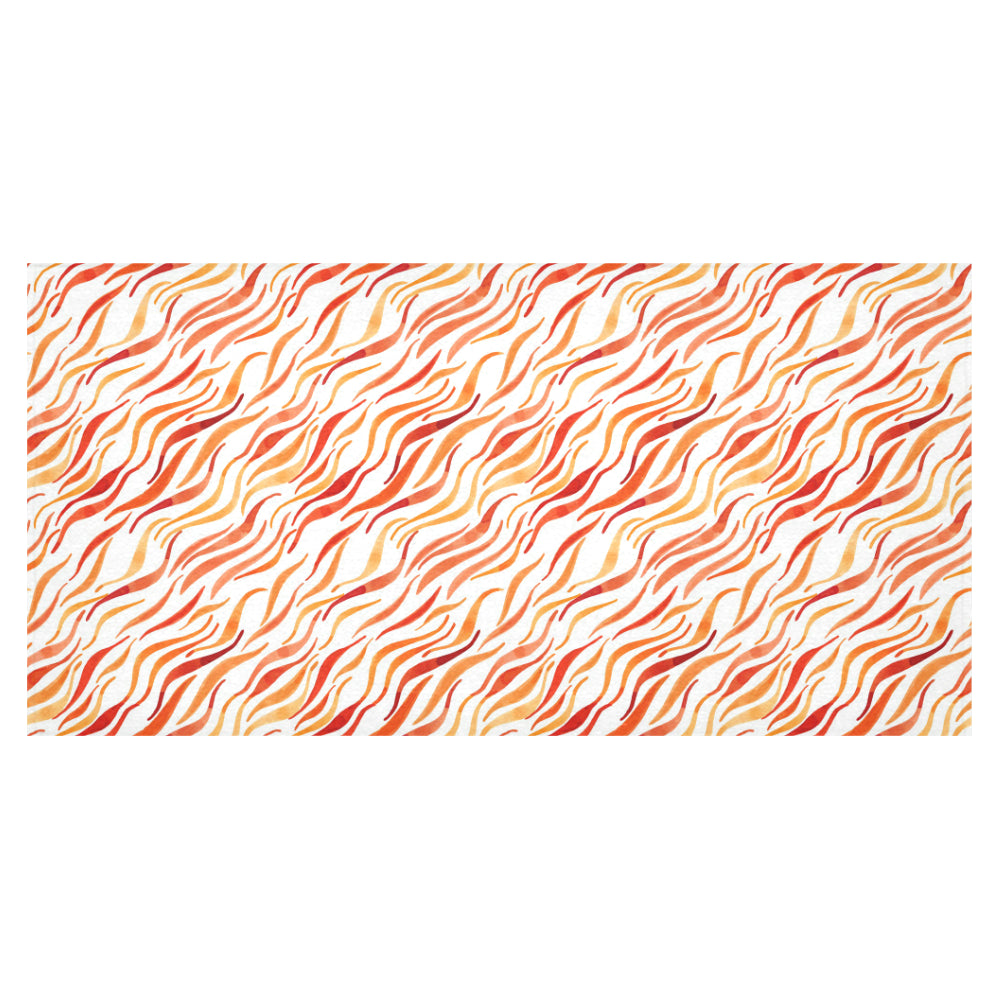 Fire flame watercolor pattern Tablecloth
