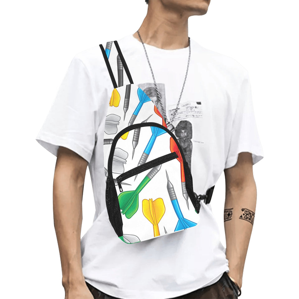 Darts Pattern Print Design 03 All Over Print Chest Bag