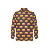 Sandwich Pattern Print Design 04 Men's Long Sleeve Polo Shirt