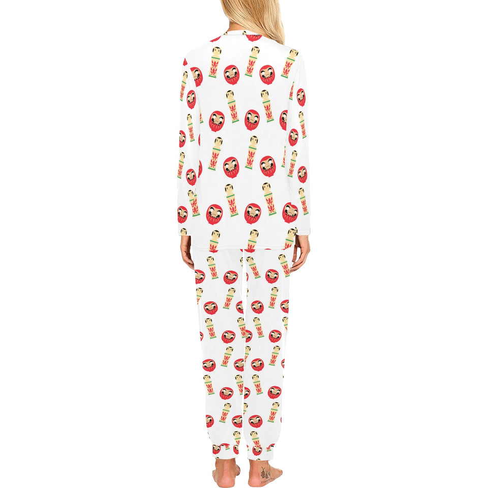 Daruma japanese wooden doll Women's All Over Print Pajama Set