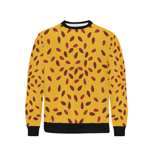 Passion fruit texture Men's Crew Neck Sweatshirt