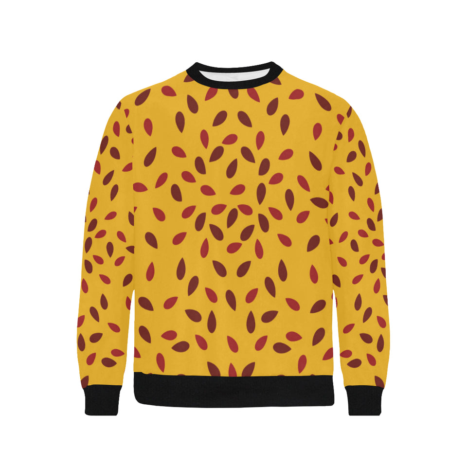 Passion fruit texture Men's Crew Neck Sweatshirt