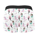 cute mermaid dolphin fish starfish pattern Men's All Over Print Boxer Briefs Men's Underwear
