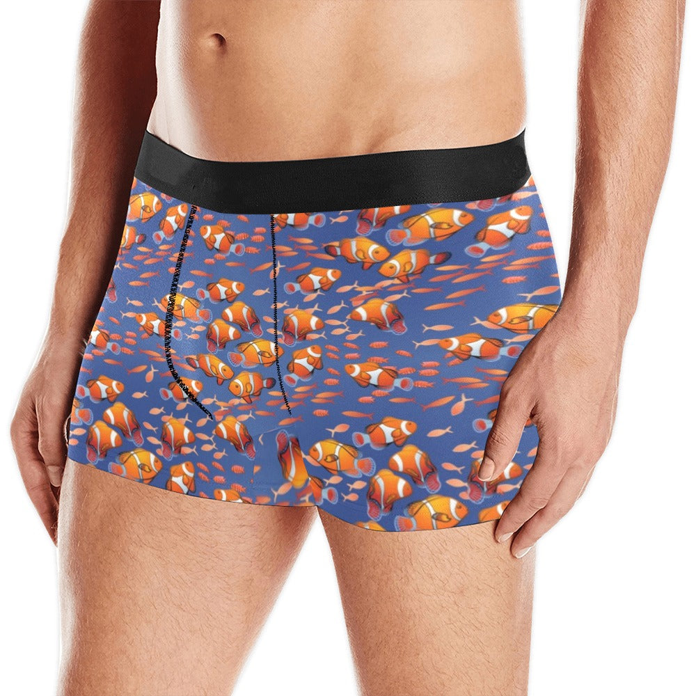 Clown Fish Pattern Print Design 04 Men's All Over Print Boxer Briefs Men's Underwear