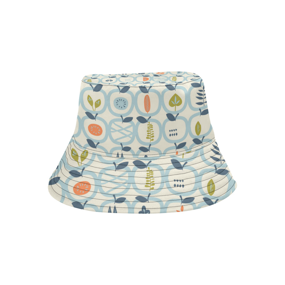 apples leaves pattern Unisex Bucket Hat