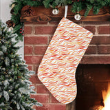Fire flame watercolor pattern Christmas Stocking
