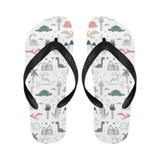 Cute cartoon dinosaurs tree pattern Unisex Flip Flops