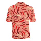 Beautiful Chili peppers pattern Men's All Over Print Polo Shirt