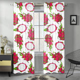 dragon fruits white background Gauze Curtain