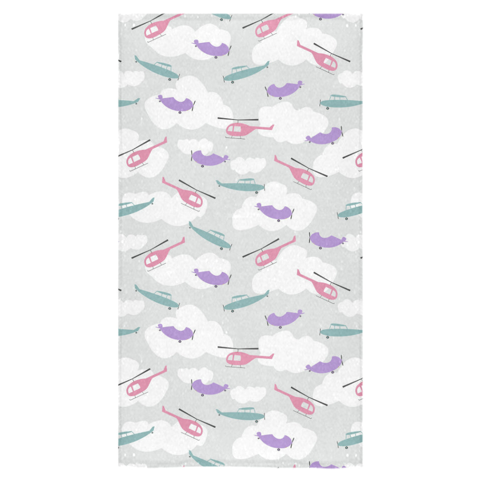 Helicopter plane pattern Bath Towel
