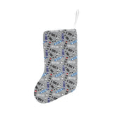 Skate Board Pattern Print Design 03 Christmas Stocking