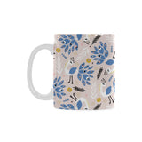 Cute peacock pattern Classical White Mug (Fulfilled In US)