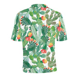 Cactus design pattern copy Men's All Over Print Polo Shirt