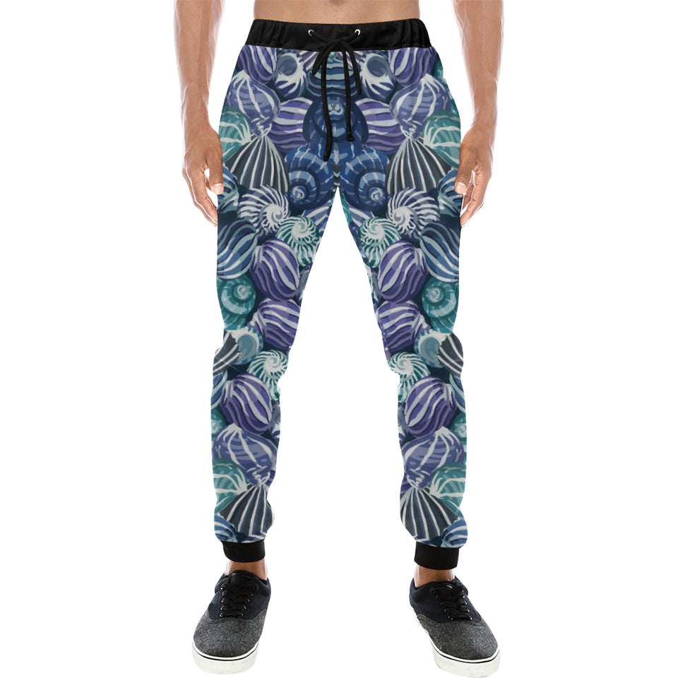 Shell design pattern Unisex Casual Sweatpants
