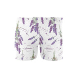 lavender flower design pattern Men's Swimming Trunks