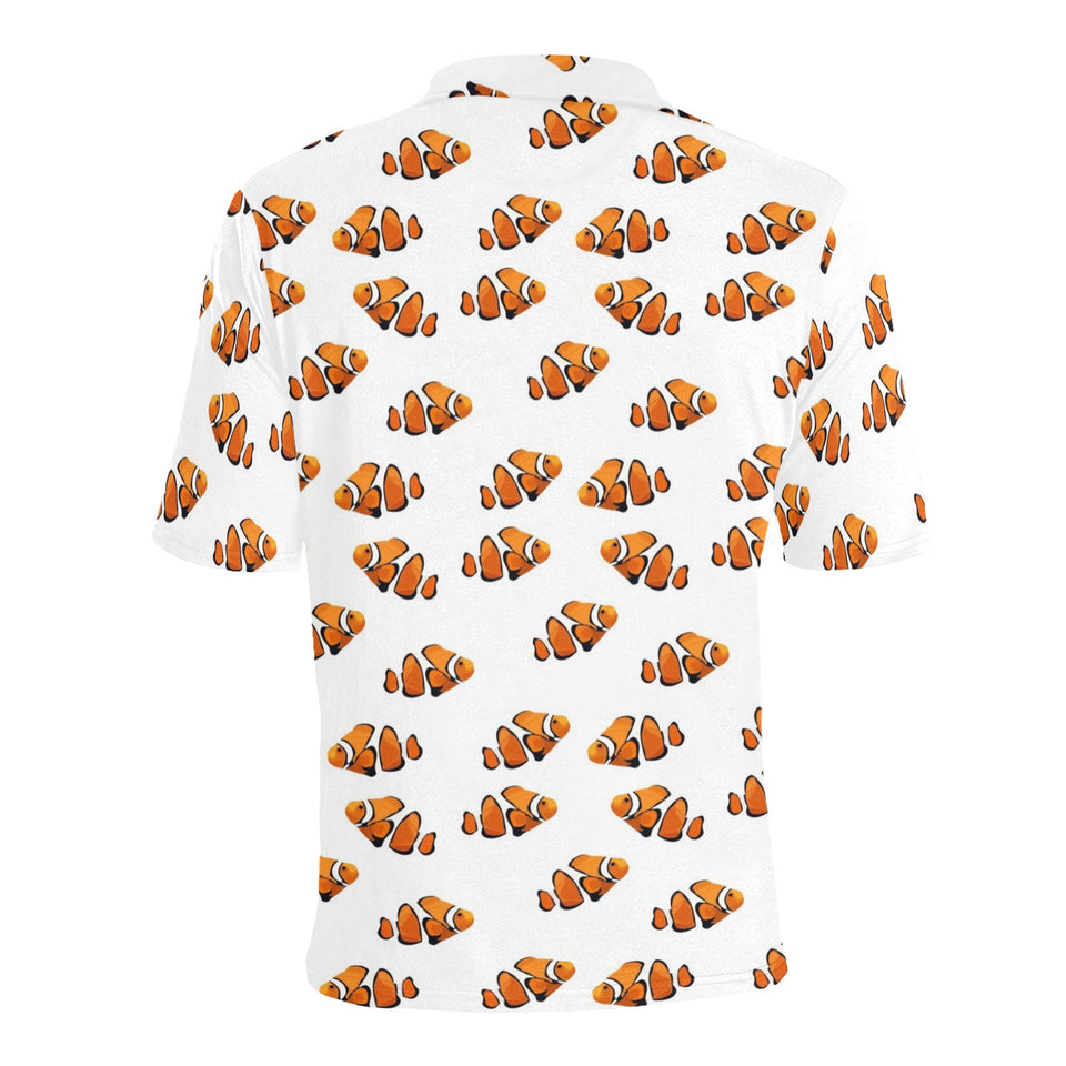 Clown Fish Pattern Print Design 03 Men's All Over Print Polo Shirt