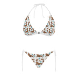 sea lion Seals jellyfish pattern Sexy Bikinis Two-Piece Swimsuits