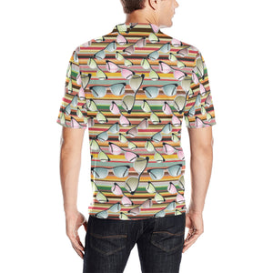 Sun Glasses Pattern Print Design 02 Men's All Over Print Polo Shirt