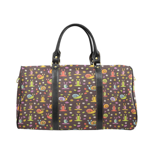 Snail Pattern Print Design 02 Travel Bag