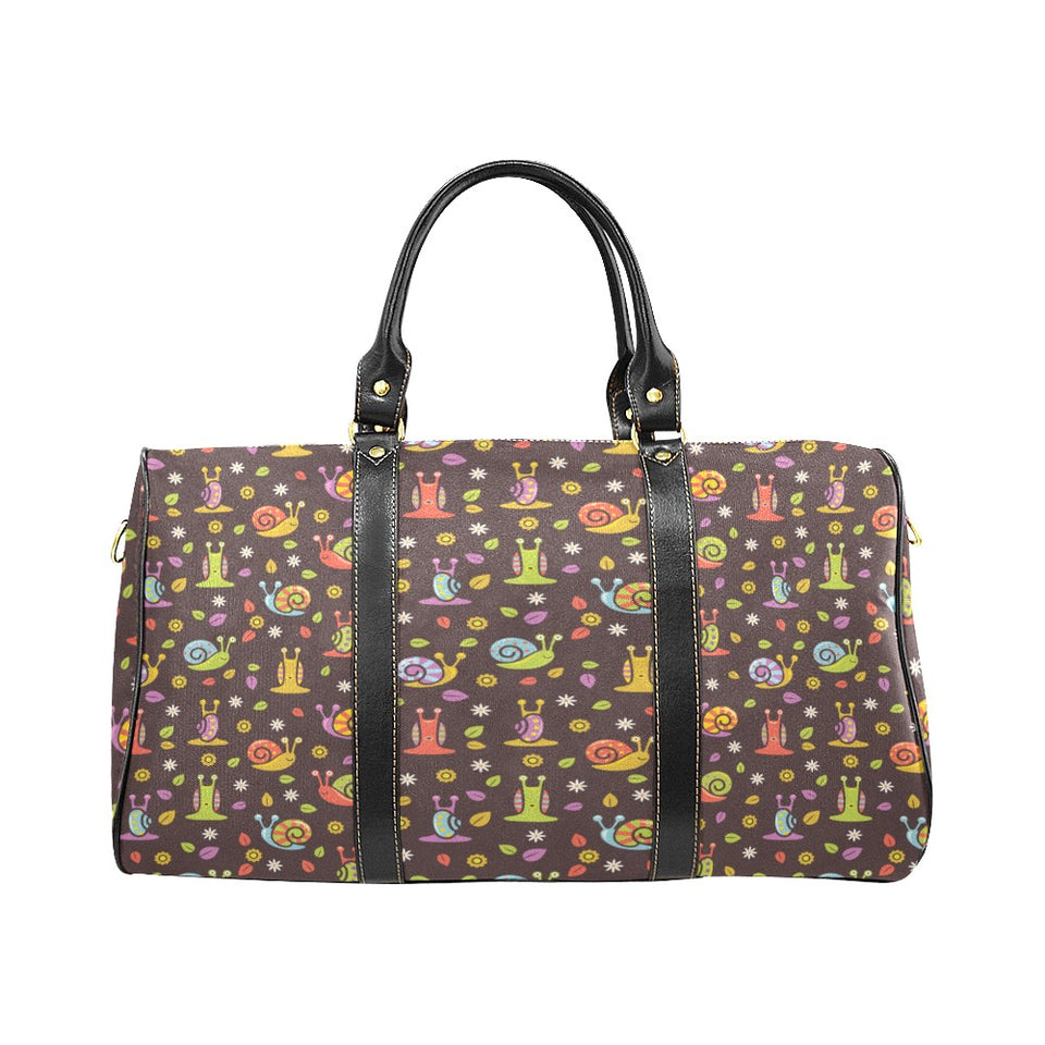 Snail Pattern Print Design 02 Travel Bag