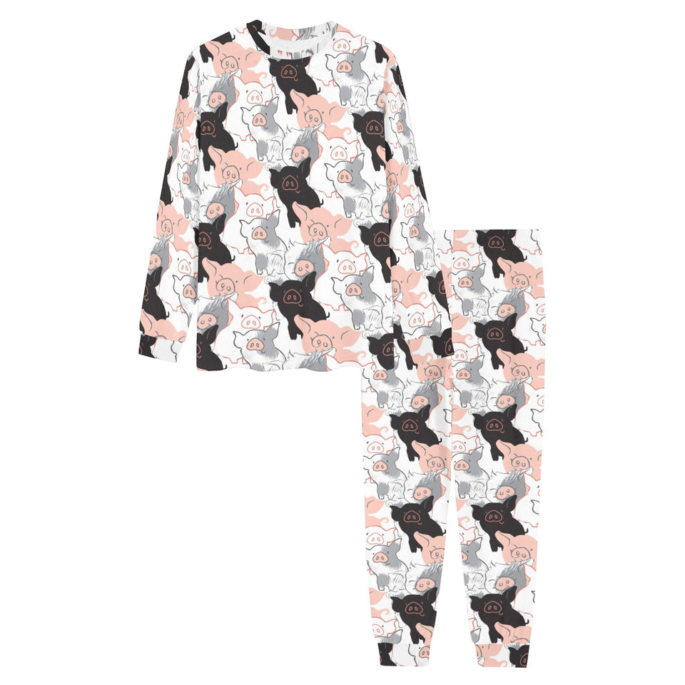 Pig Pattern Print Design 05 Men's All Over Print Pajama