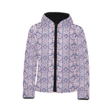 Indian Batik Style pattern Kids' Boys' Girls' Padded Hooded Jacket